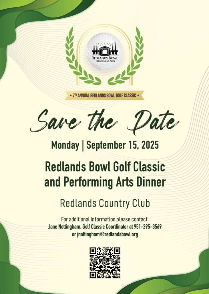 Redlands Bowl Golf Tournament Save-the-date